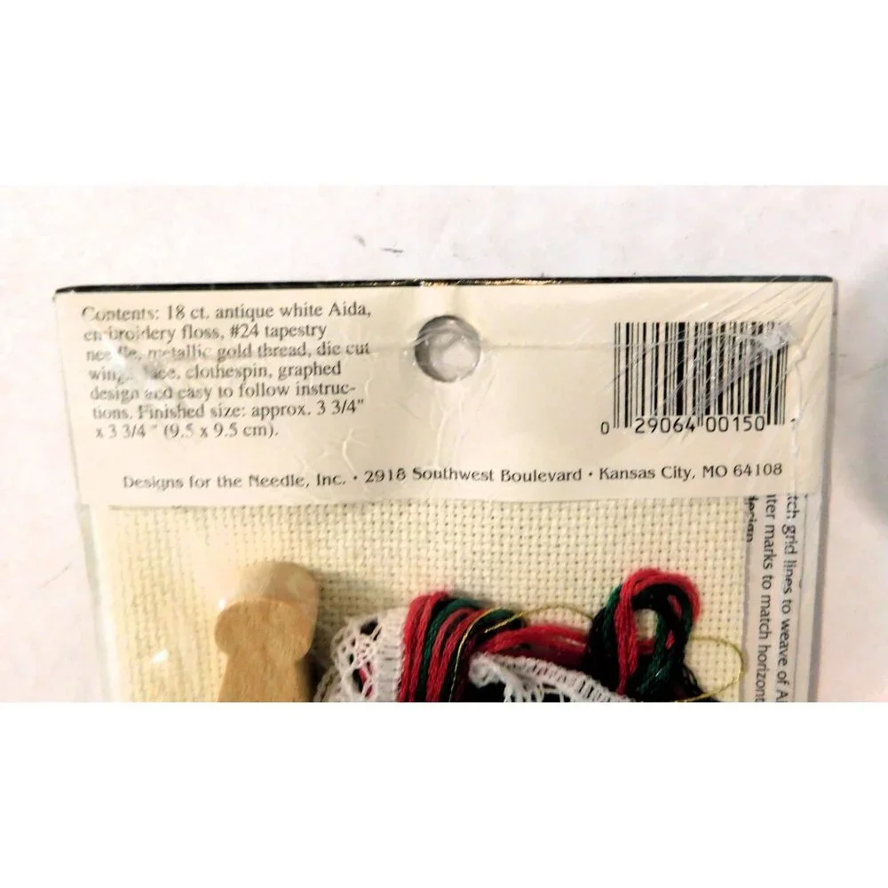 Designs For The Needle Joy Angel Ornament Counted Cross Stitch Kit Sealed